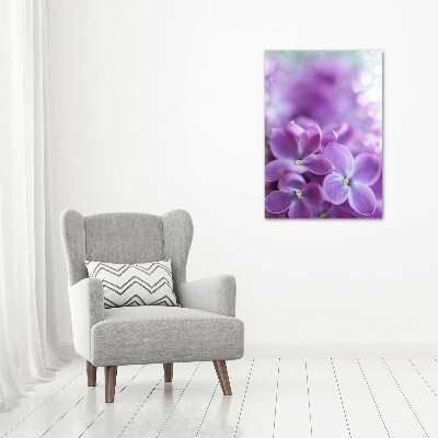 Acrylique tableau Fleurs de lilas