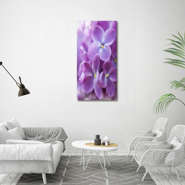 Acrylique tableau Fleurs de lilas