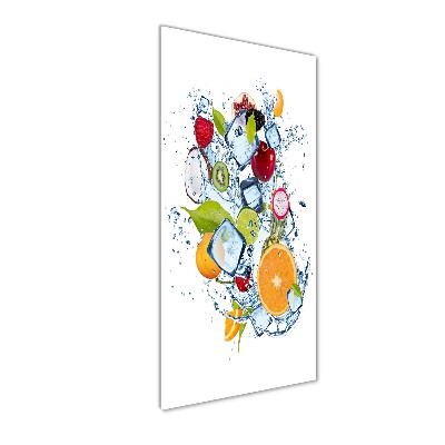 Tableau verre acrylique Fruits et glace