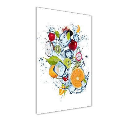 Tableau verre acrylique Fruits et glace