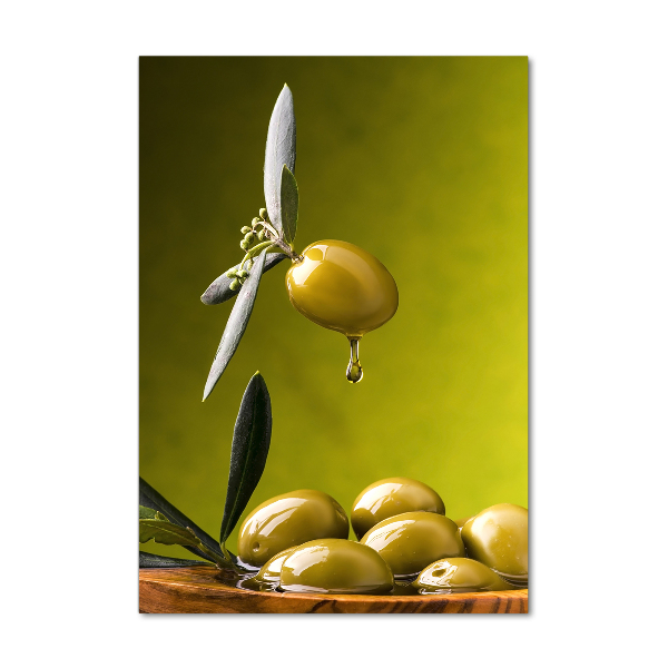 Tableau sur verre acrylique Huile d'olive