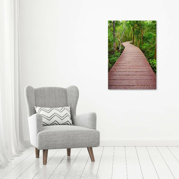 Tableau acrylique Chemin de la jungle