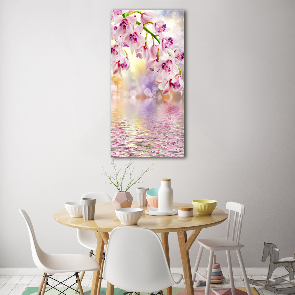 Tableau verre acrylique Orchidée