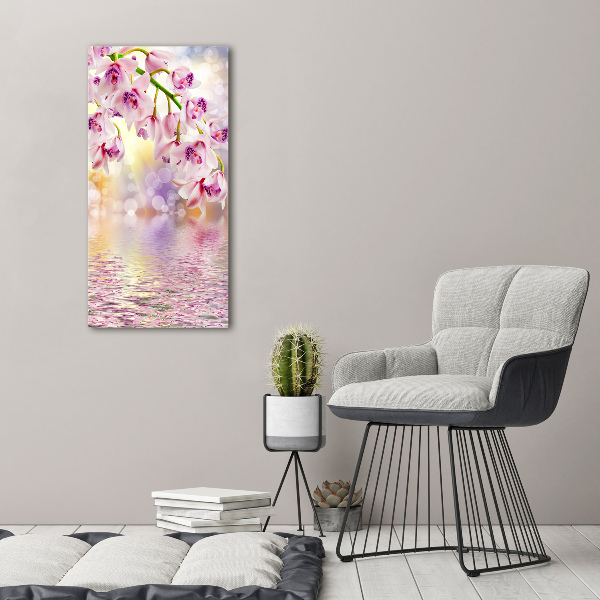 Tableau verre acrylique Orchidée
