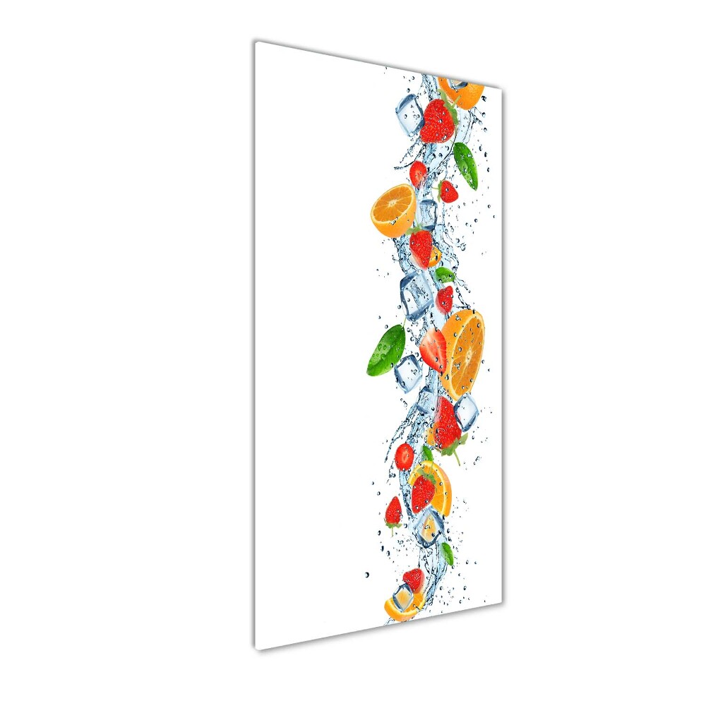 Tableau acrylique Fruits et glace