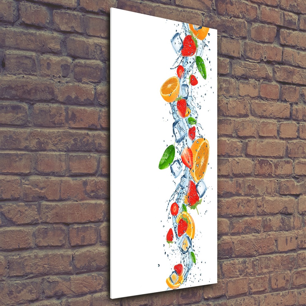 Tableau acrylique Fruits et glace