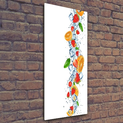 Tableau acrylique Fruits et glace