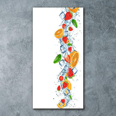 Tableau acrylique Fruits et glace