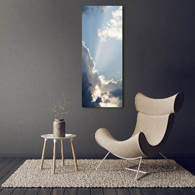 Tableau sur verre acrylique Nuages sombres dans le ciel