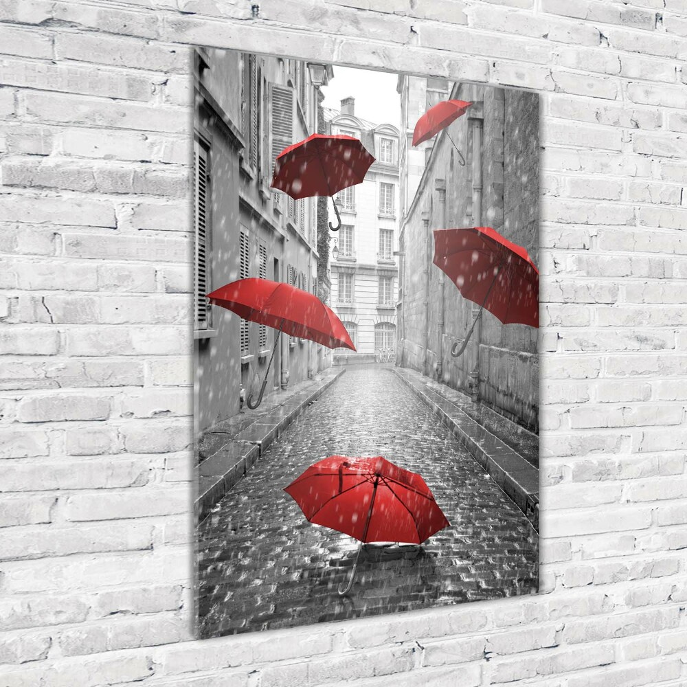 Tableau verre acrylique Parapluie France