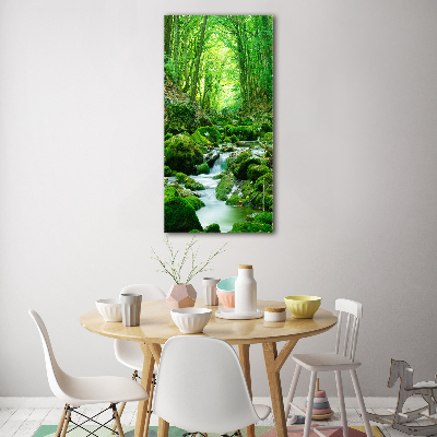 Acrylique tableau Ruisseau dans la jungle