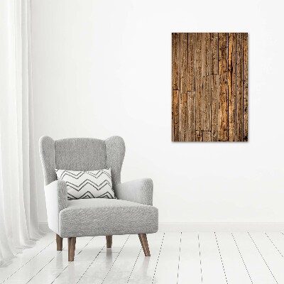 Tableau acrylique Mur en bois