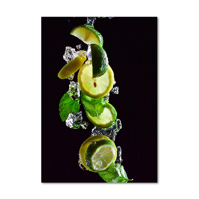 Tableau acrylique Citron vert et citron