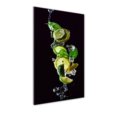 Tableau acrylique Citron vert et citron