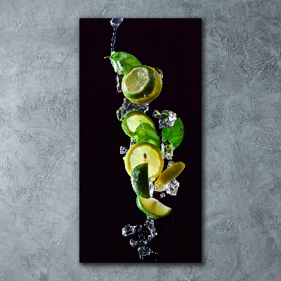 Tableau acrylique Citron vert et citron