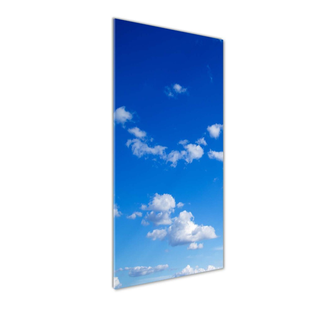 Tableau en acrylique Nuages dans le ciel bleu