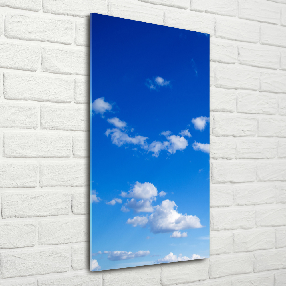 Tableau en acrylique Nuages dans le ciel bleu