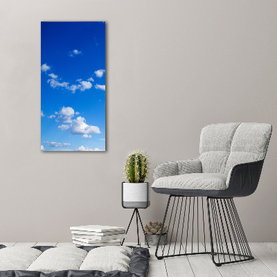 Tableau en acrylique Nuages dans le ciel bleu