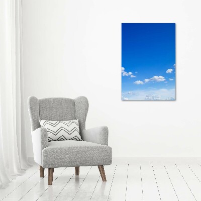 Tableau en acrylique Nuages dans le ciel bleu