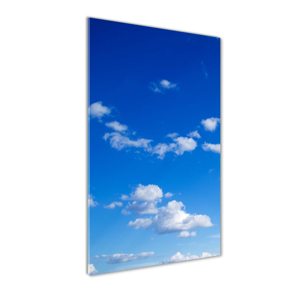 Tableau en acrylique Nuages dans le ciel bleu