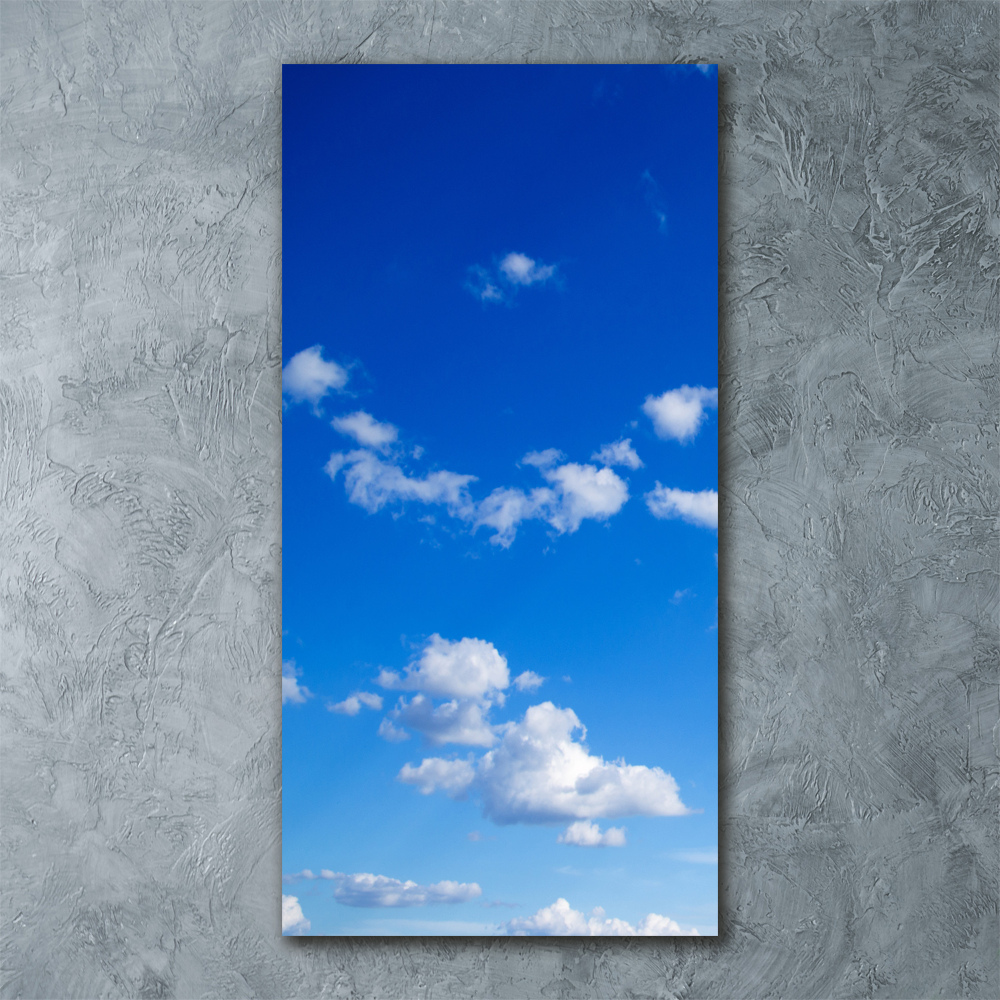 Tableau en acrylique Nuages dans le ciel bleu