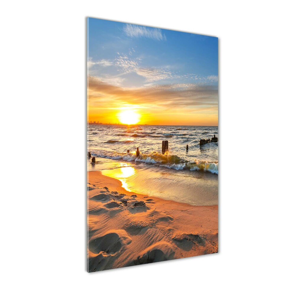 Tableau en acrylique Coucher du soleil sur la mer