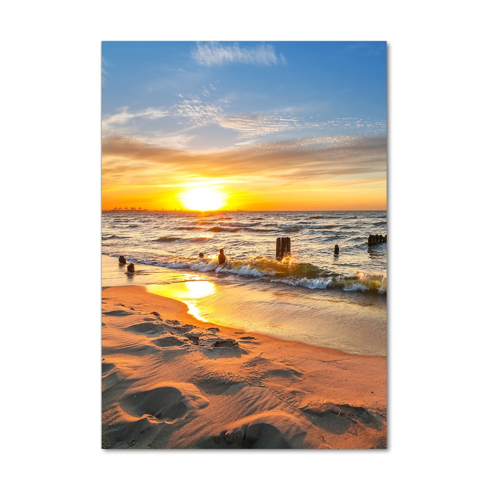 Tableau en acrylique Coucher du soleil sur la mer