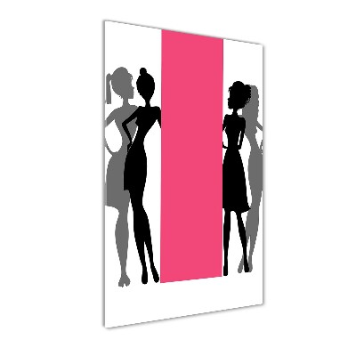 Tableau verre acrylique Silhouettes de femmes