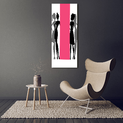 Tableau verre acrylique Silhouettes de femmes