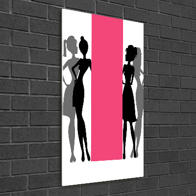 Tableau verre acrylique Silhouettes de femmes