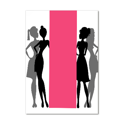 Tableau verre acrylique Silhouettes de femmes