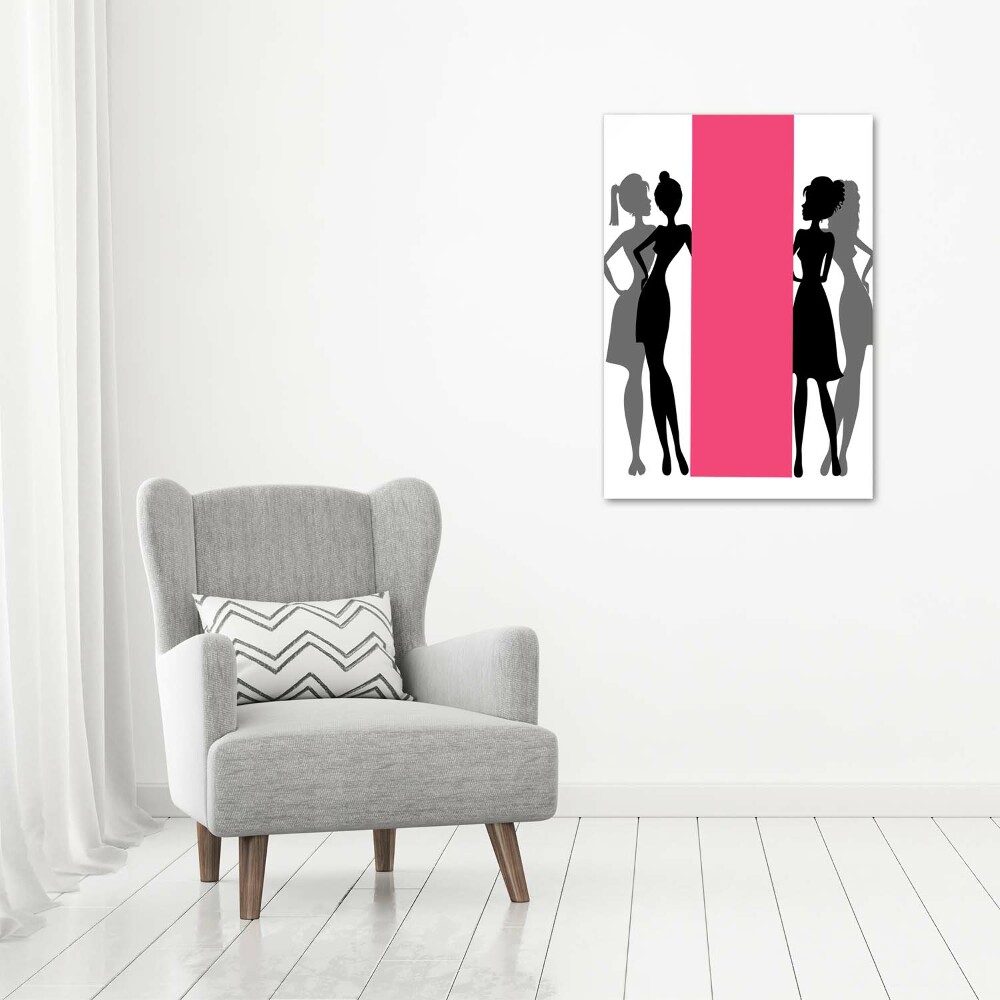 Tableau verre acrylique Silhouettes de femmes