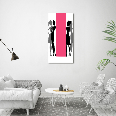 Tableau verre acrylique Silhouettes de femmes