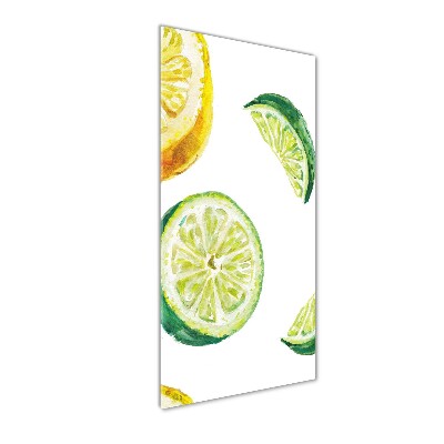 Acrylique tableau Limes et citrons