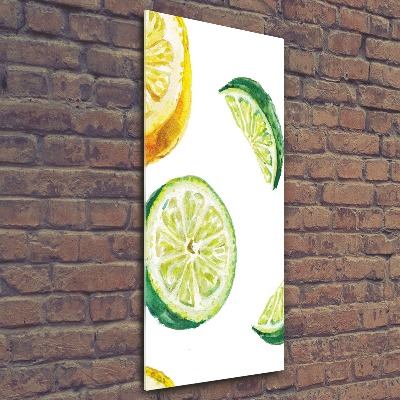 Acrylique tableau Limes et citrons