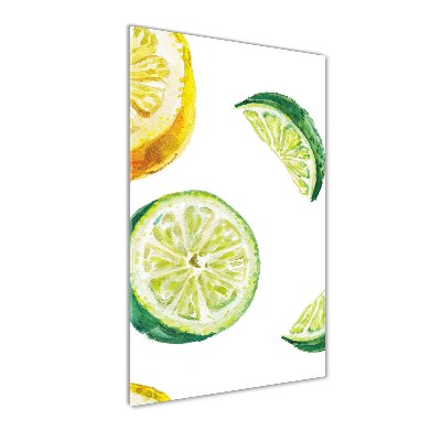 Acrylique tableau Limes et citrons