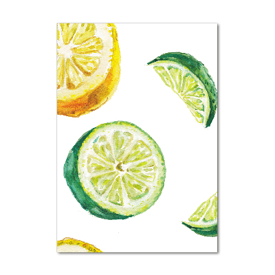 Acrylique tableau Limes et citrons