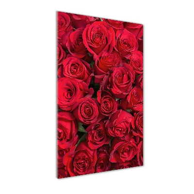 Acrylique tableau Roses rouges