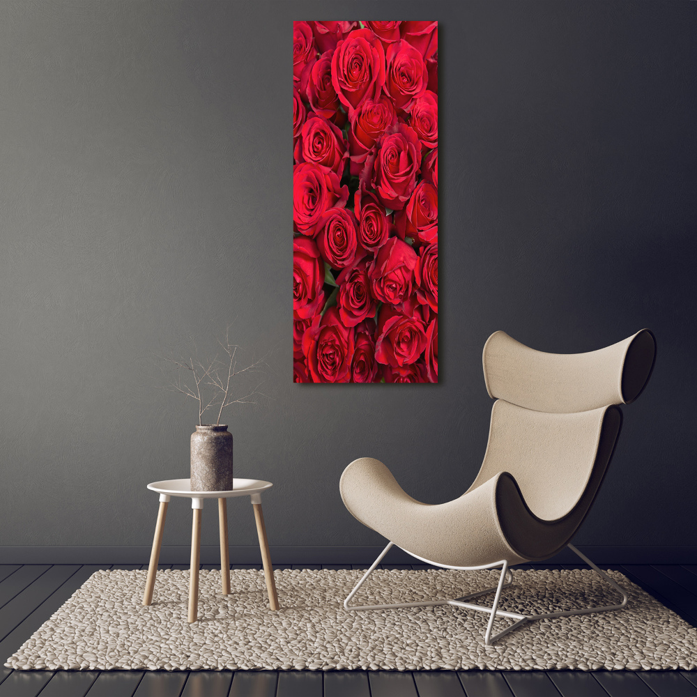 Acrylique tableau Roses rouges