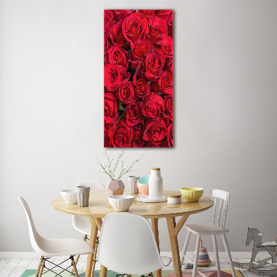 Acrylique tableau Roses rouges