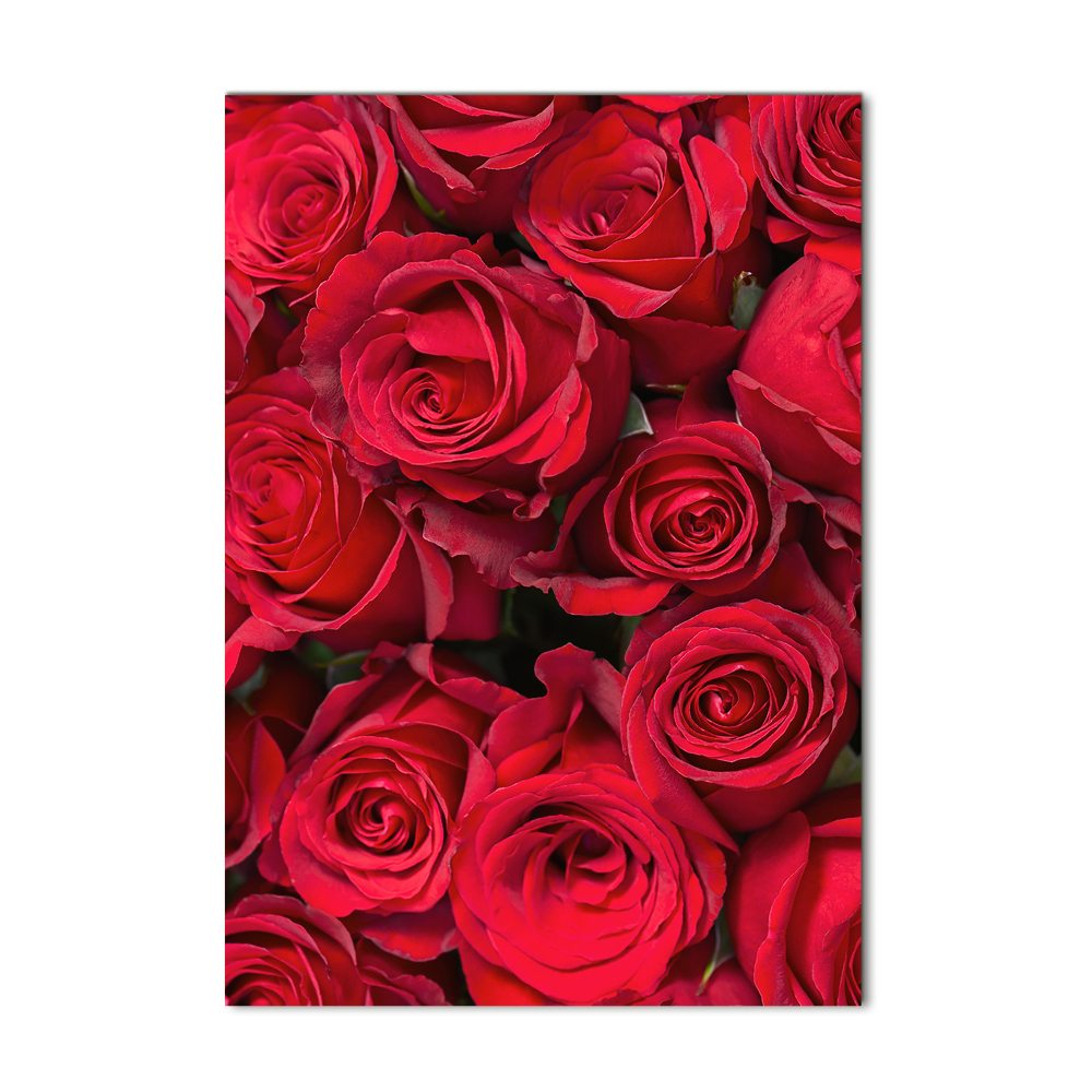 Acrylique tableau Roses rouges