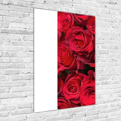 Acrylique tableau Roses rouges