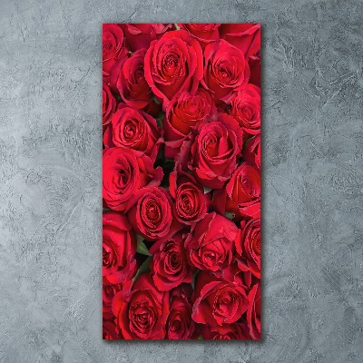 Acrylique tableau Roses rouges