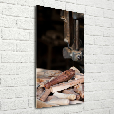 Tableau en acrylique Outils en bois