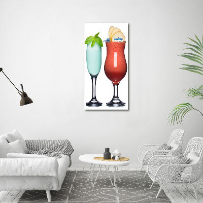 Tableau en acrylique Cocktails colorés