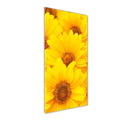 Tableau verre acrylique Tournesol