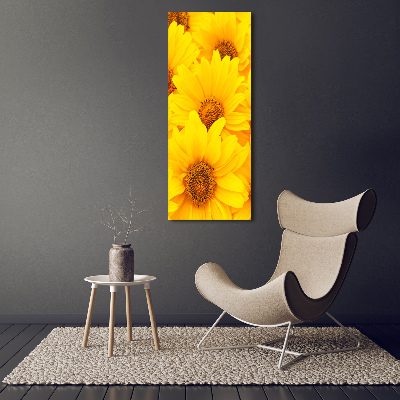 Tableau verre acrylique Tournesol