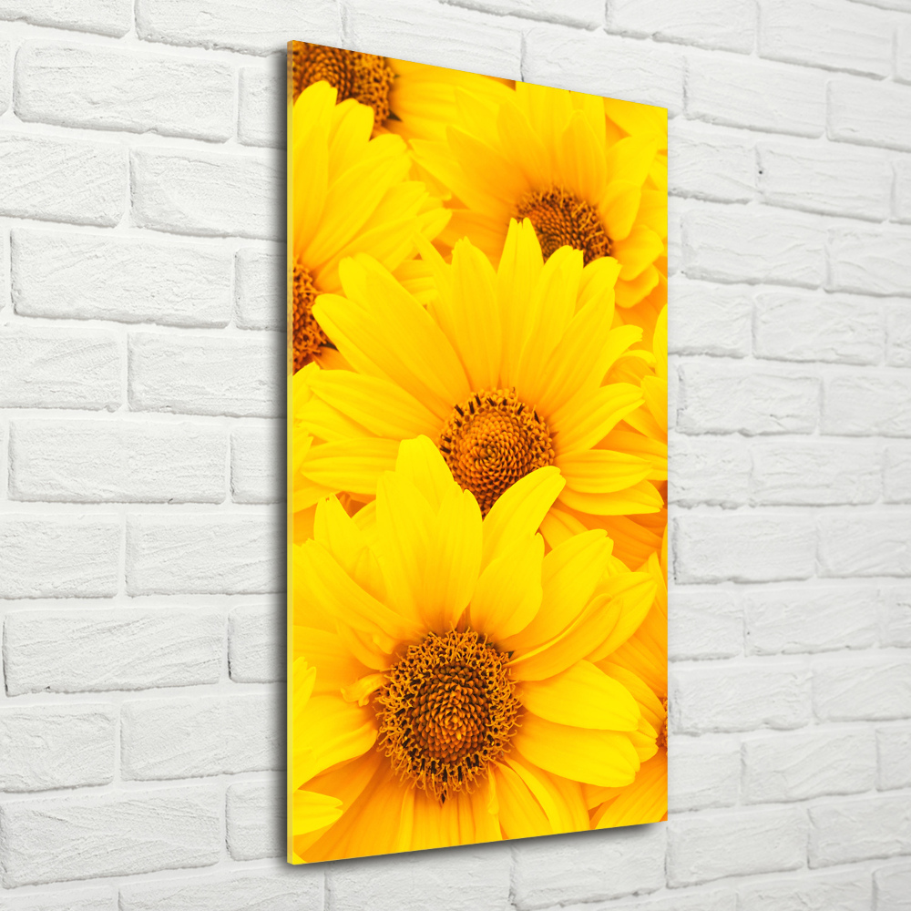 Tableau verre acrylique Tournesol