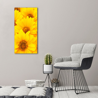 Tableau verre acrylique Tournesol