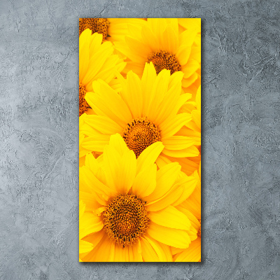 Tableau verre acrylique Tournesol